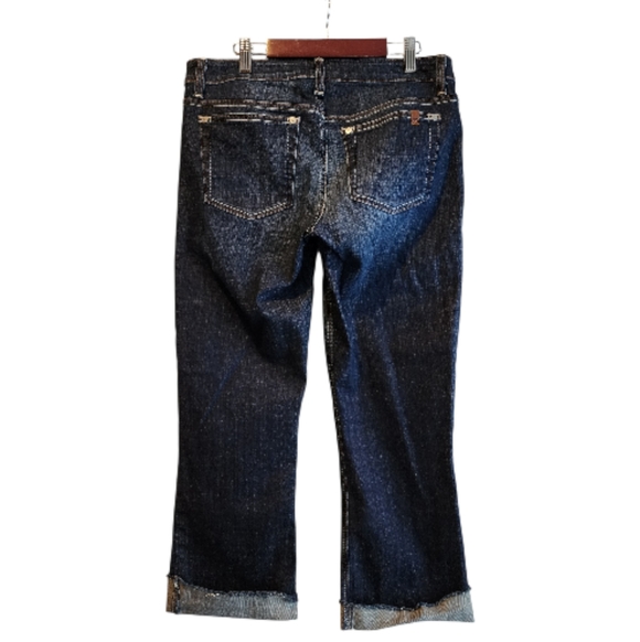 JOES JEANS CURVY BOOTCUT DARK WASH MID RISE RAW HEM SZ 30 - Picture 2 of 12